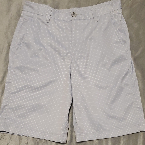 Under Armour Light Gray Boy's Shorts With White Dots - Picture 1 of 11